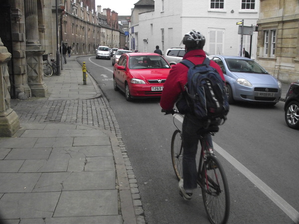 The photo for Cycle lane infringement on Pembroke Street and Downing Street.