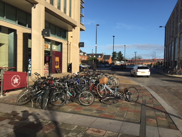 The photo for Short Stay cycle parking.