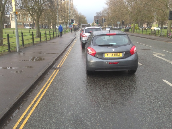 The photo for Advisory cycle lanes on Gonville Place.