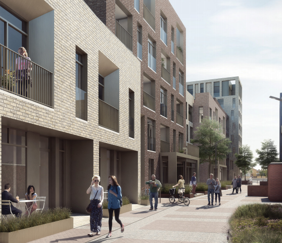 The photo for Severn Place development, 64-68 Newmarket Road, 84 dwellings.